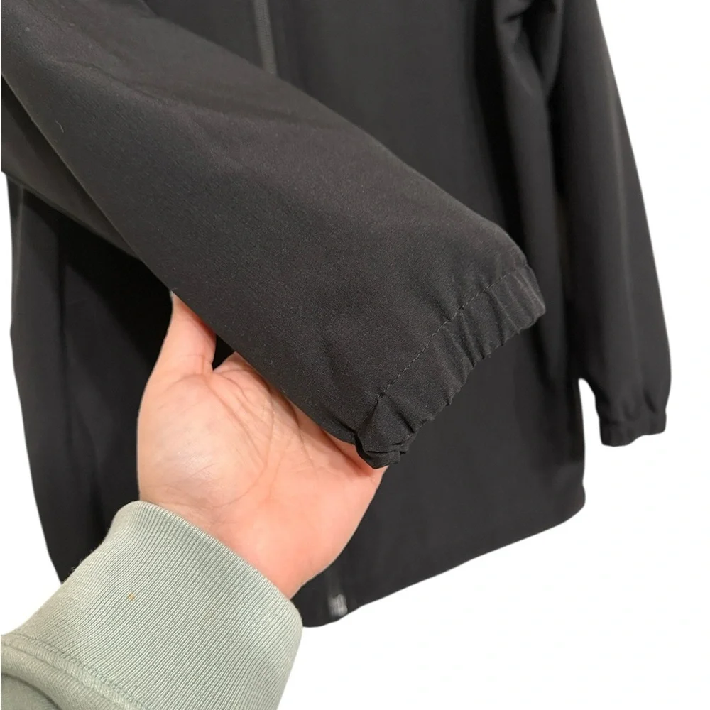 Carhartt Jacket Boy's Large 14/16 Black Lightweight Full Zip Hooded Pockets